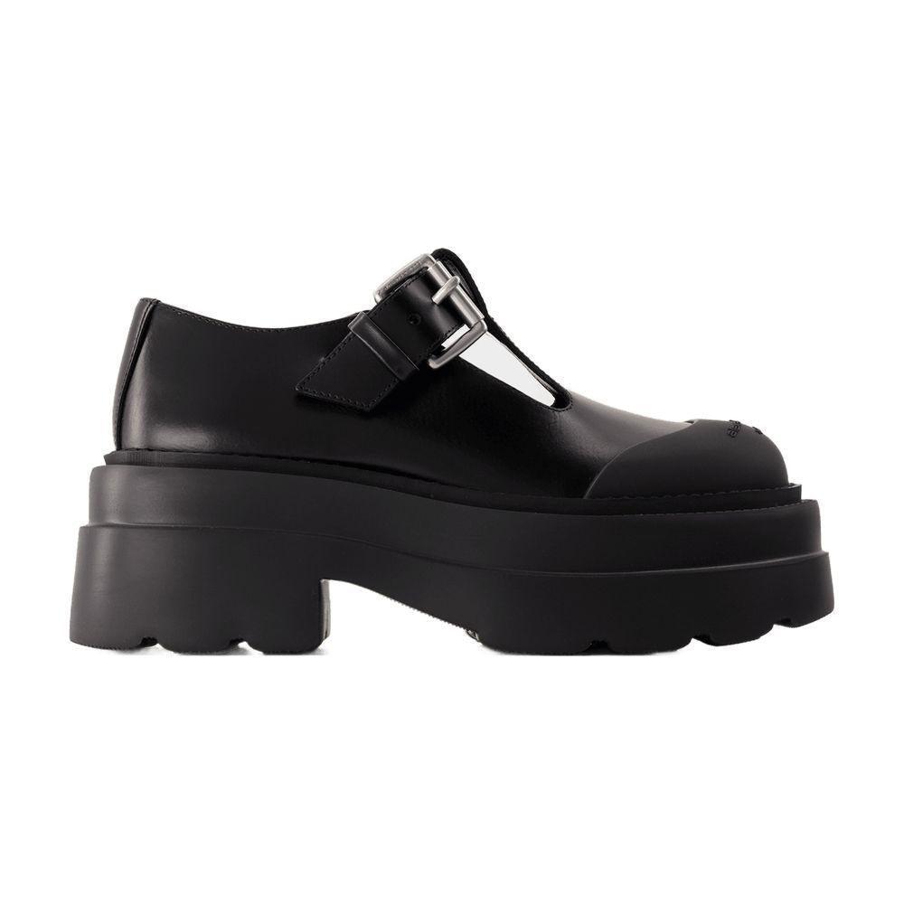 【関税込み】Tova Mary Jane Platform Loafers - Alexander Wang Tova Mary Jane Platform in Leather in BLACK | alexanderwang®