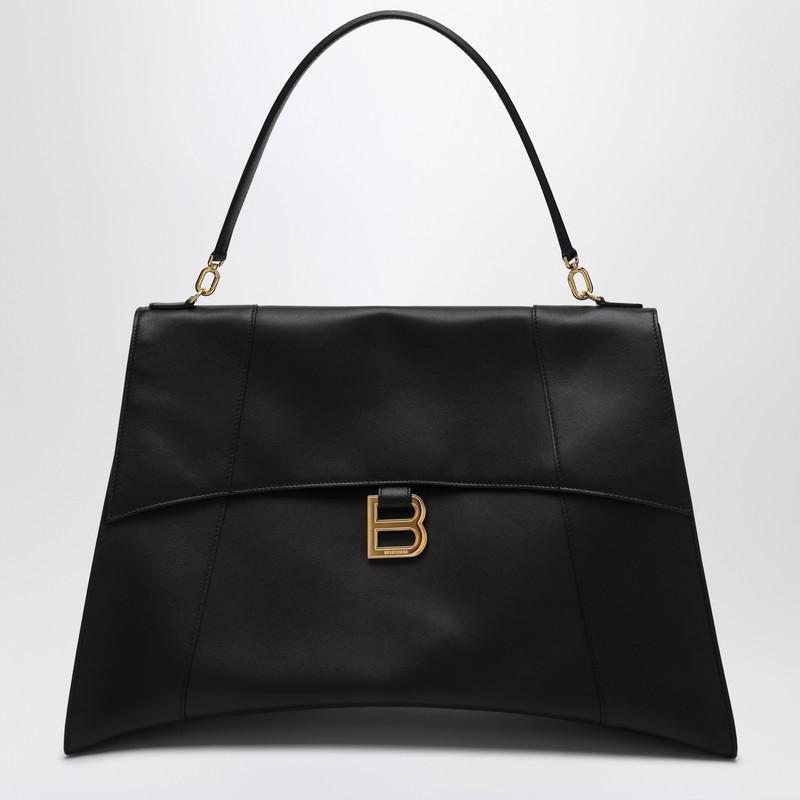 バッグ・カバンその他 BALENCIAGA BLACK HOURGLASS SOFT LARGE BAG Women's Hourglass Soft Handbag Large in Black | Balenciaga US