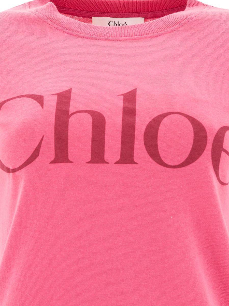 【関税&送料込】Chloe T-shirts and Polos Pink Chloé T-Shirts And Polos in Pink | Lyst