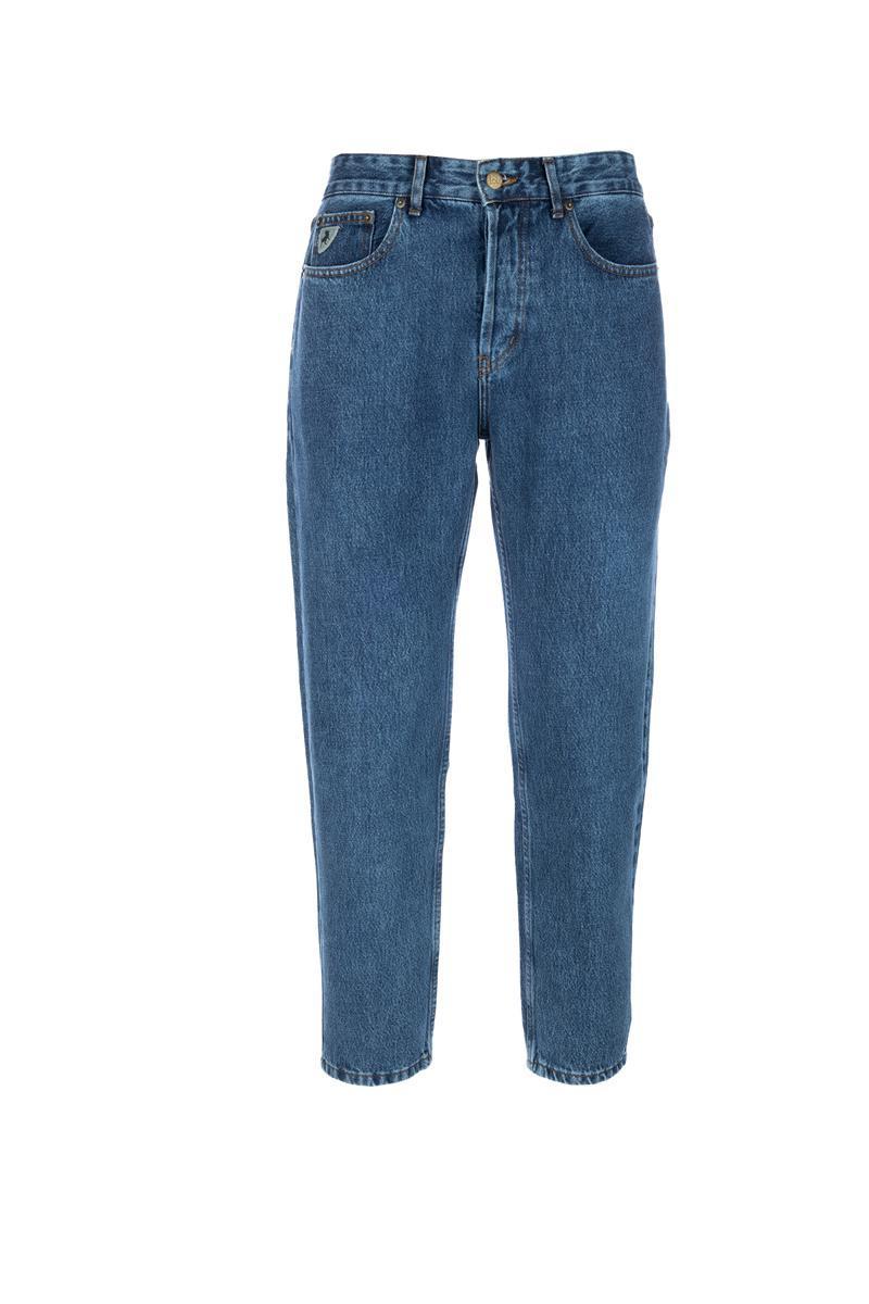 デニム・ジーパン LOIS JEANS DARK BLUE COTTON DENIM JEANS Lois denim pants - Dark blue stonewash