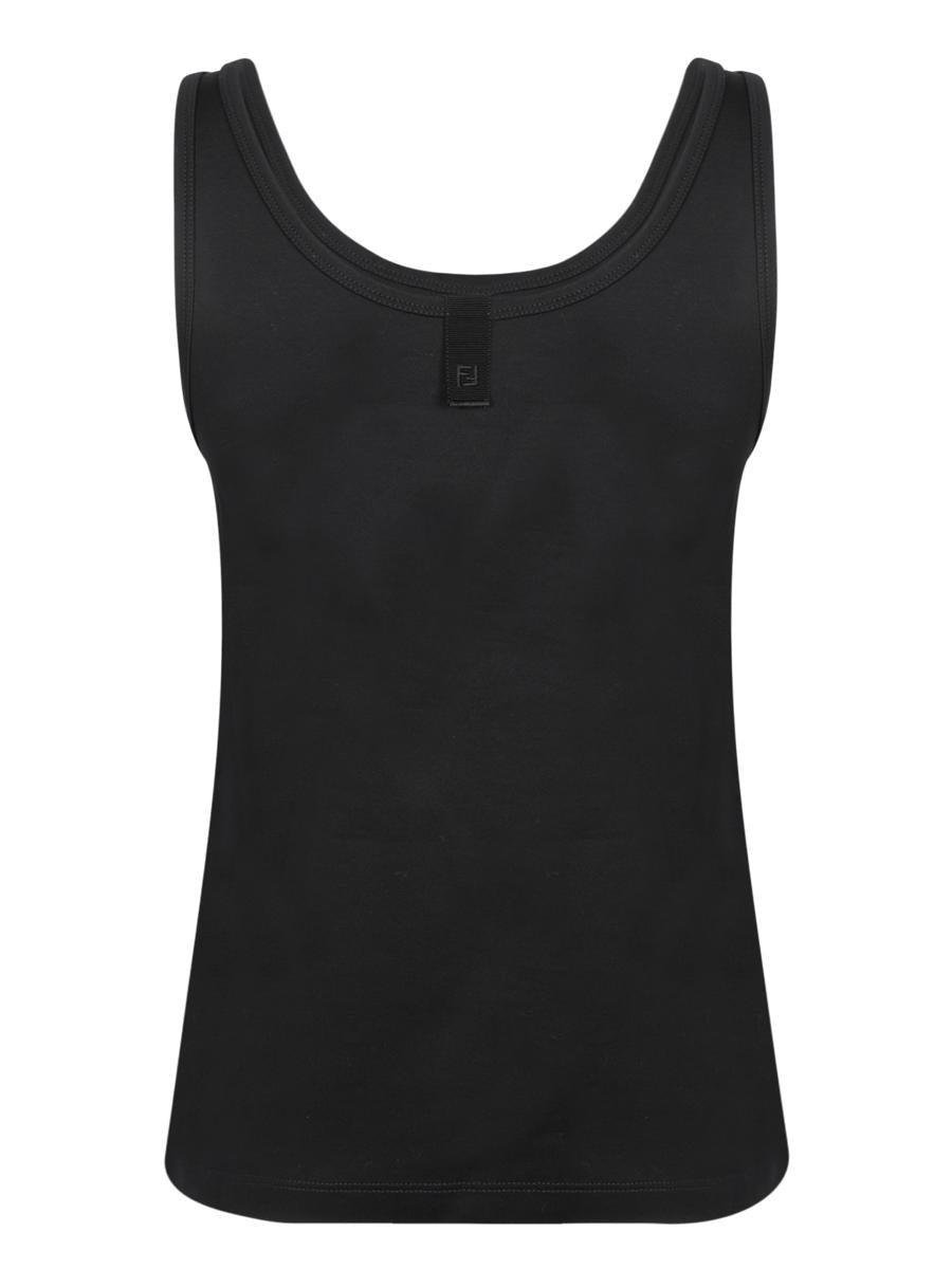 トップス Fendi Perforated Trim Tank Top S Fendi Tank Top Black Mens Fendi