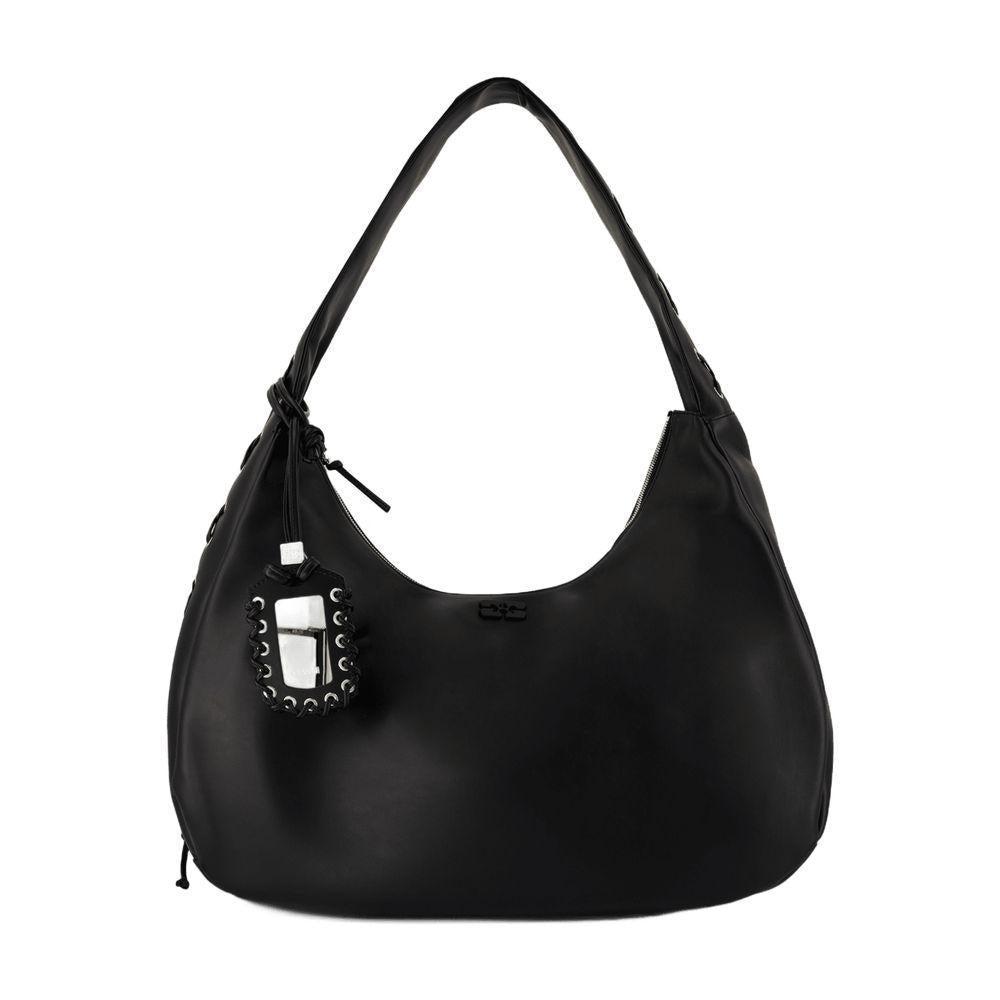 Ganni Bou Xxl Shoulder Bag in Black | Lyst