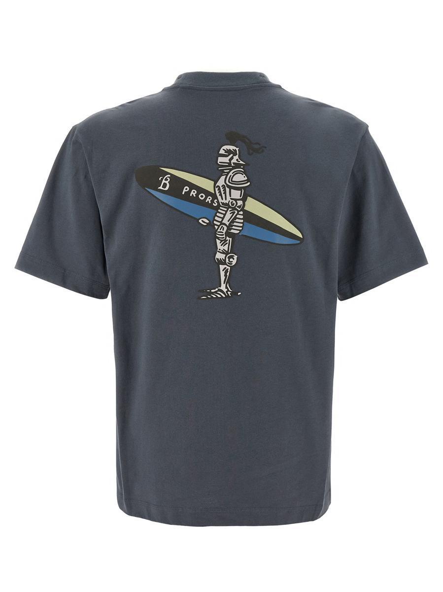 【BURBERRY】SURFER KNIGHT T-SHIRT Burberry Surfer Knight T-shirt | Grey | FARFETCH