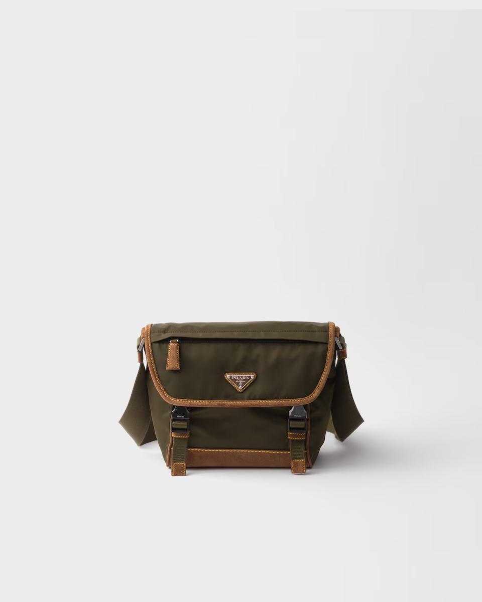 【関税込み】PRADA medium crossbody bag in Re-Nylon and suede Prada Medium Re-Nylon And Suede Shoulder Bag for Men | Lyst