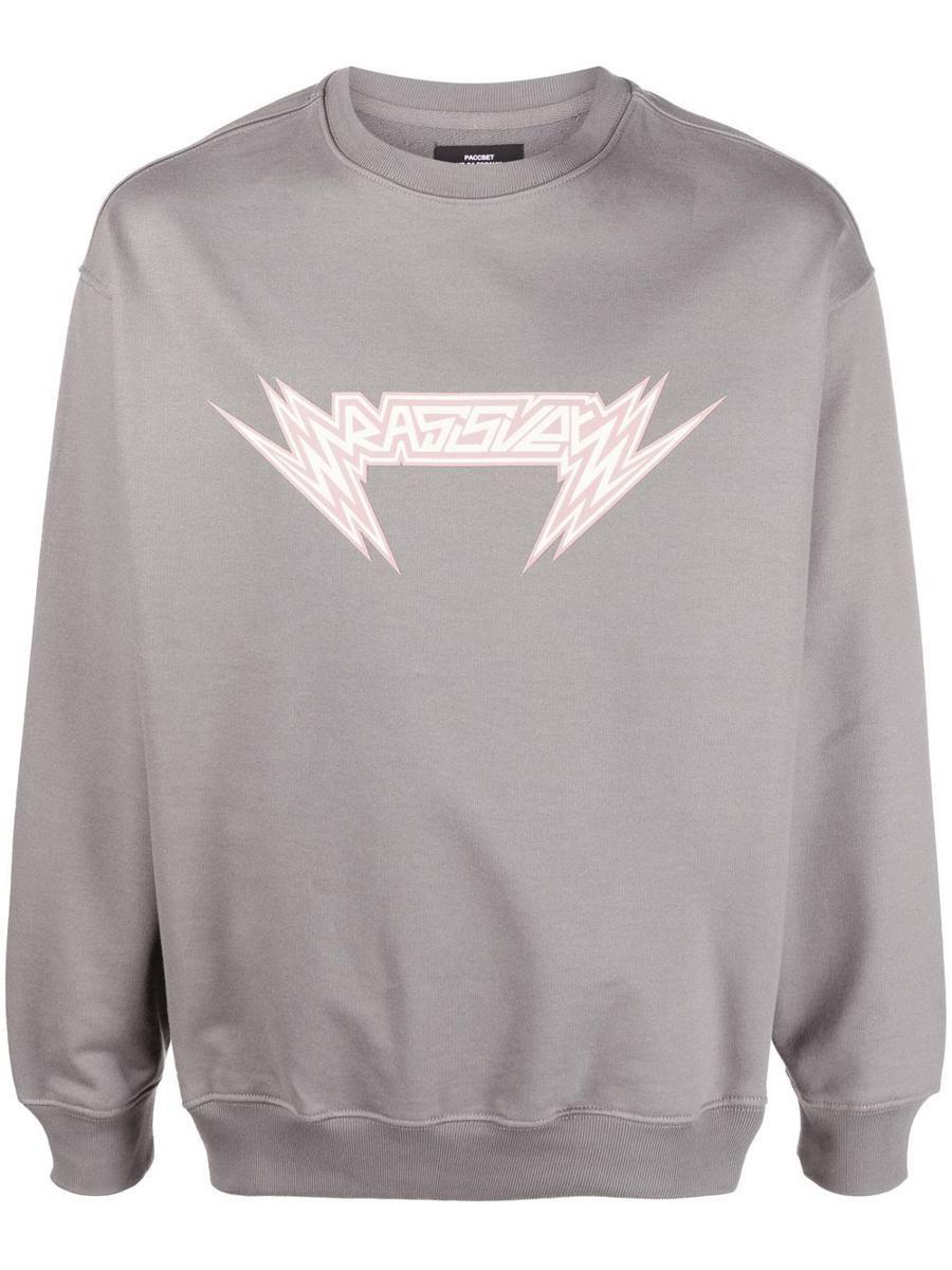 PACCBET GREY VARSITY COLLARED SWEATSHIRT | IAMNUE