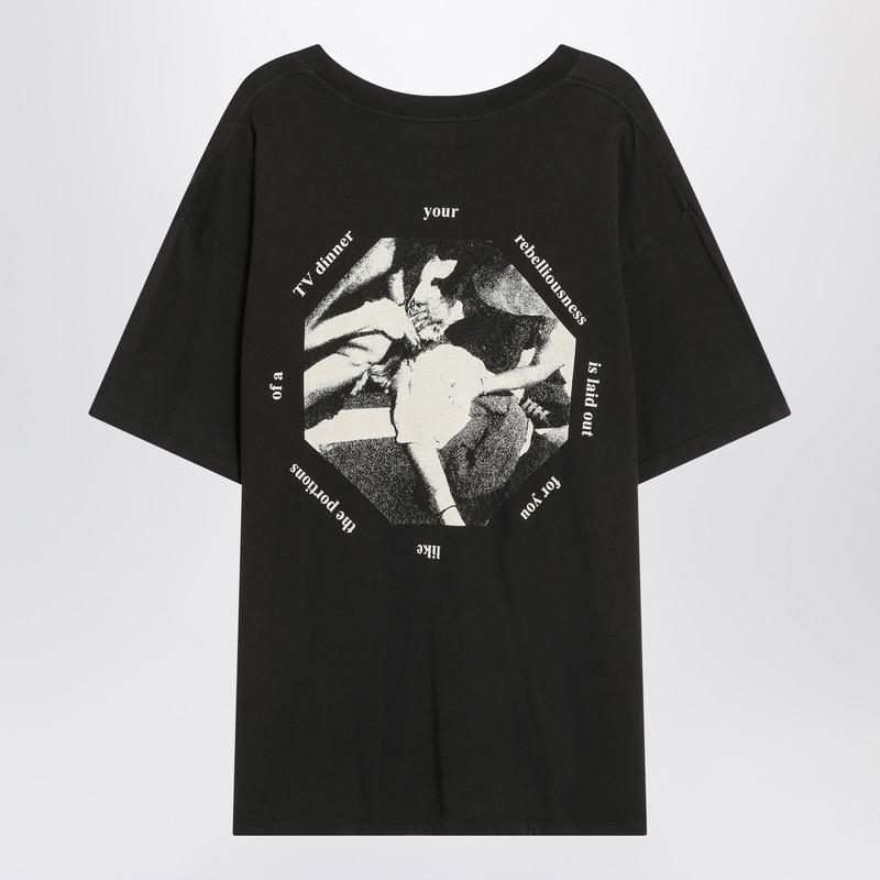 Tシャツ・カットソー ENFANTS RICHES DEPRIMES Cotton T-shirt with used effect Nero Enfants Riches Deprimes Used Effect Cotton T-Shirt in Black