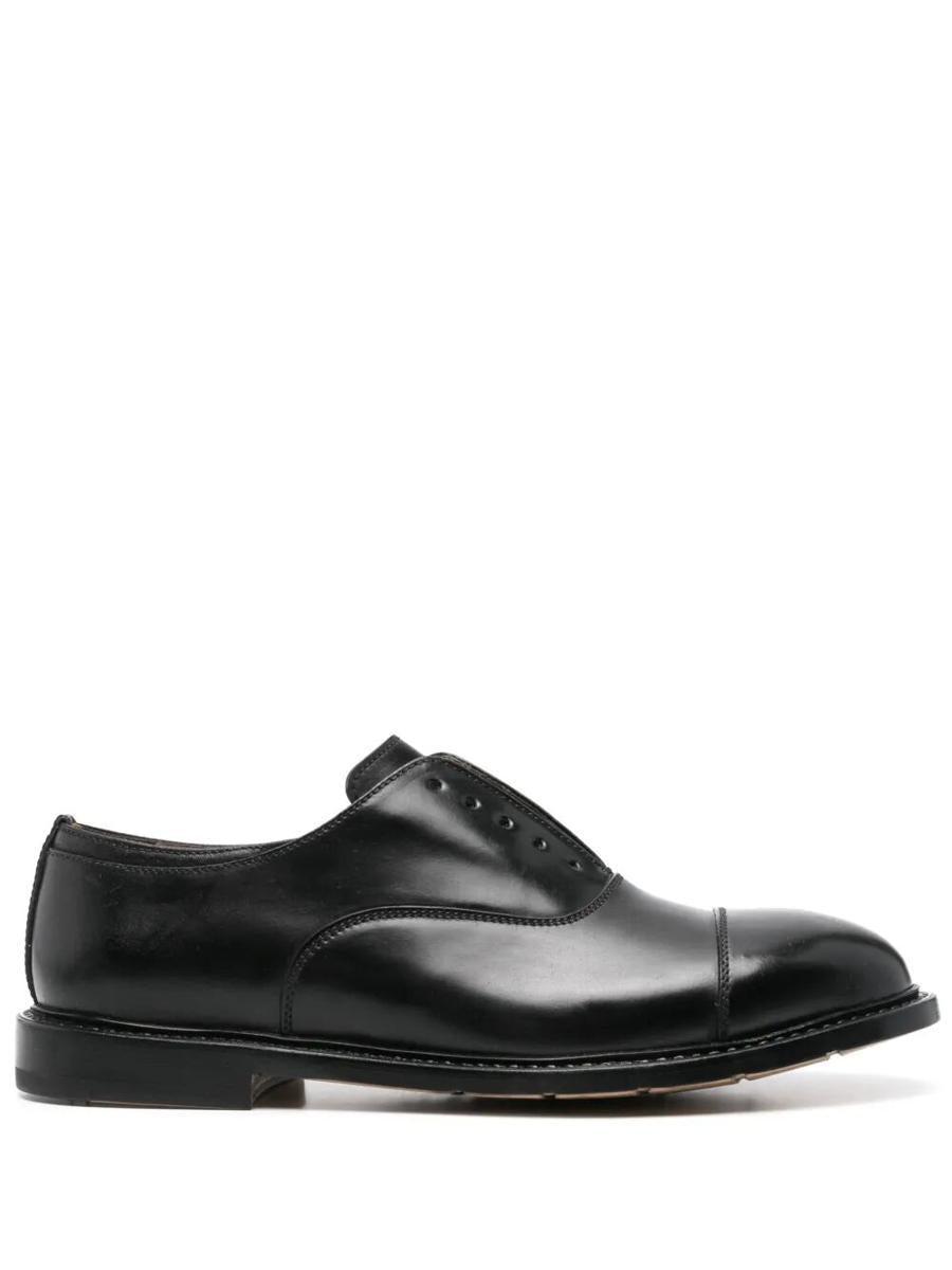 ドレスシューズ・革靴・ビジネスシューズ PREMIATA SS25 PREMI CALLO LACE UP (PREMI605 CALLO BLACK) Premiata Black Leather Lace Up Shoes | italist
