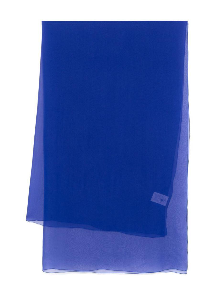 スカーフ A FERRETTI Silk stole Blue Alberta Ferretti Scarves and mufflers for Women | Online