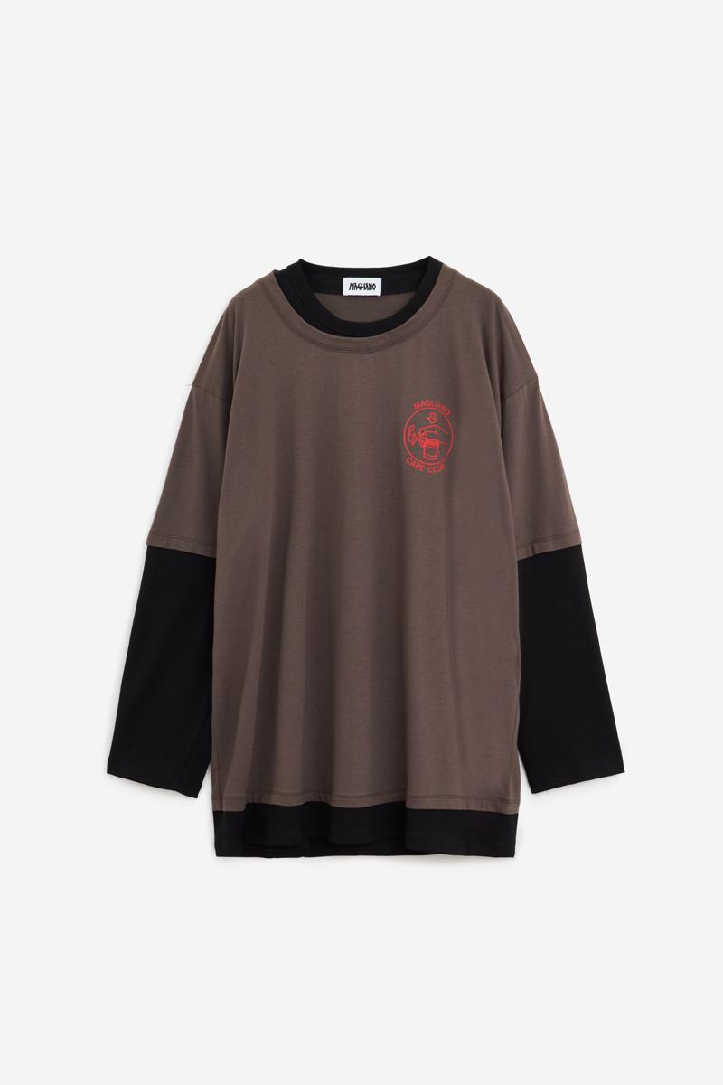 Tシャツ・カットソー Magliano SS25 DOUBLE TSHIRT LONG SLEEVE (T58016935LU35 51) Magliano Long-sleeve t-shirts for Men | Online Sale up to 71