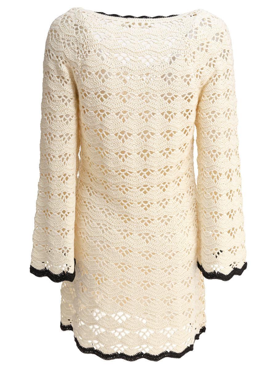 ワンピース Zimmermann Rhiannon Crochet Dress Beige Zimmermann Rhiannon Crochet Mini Dress | Neiman Marcus