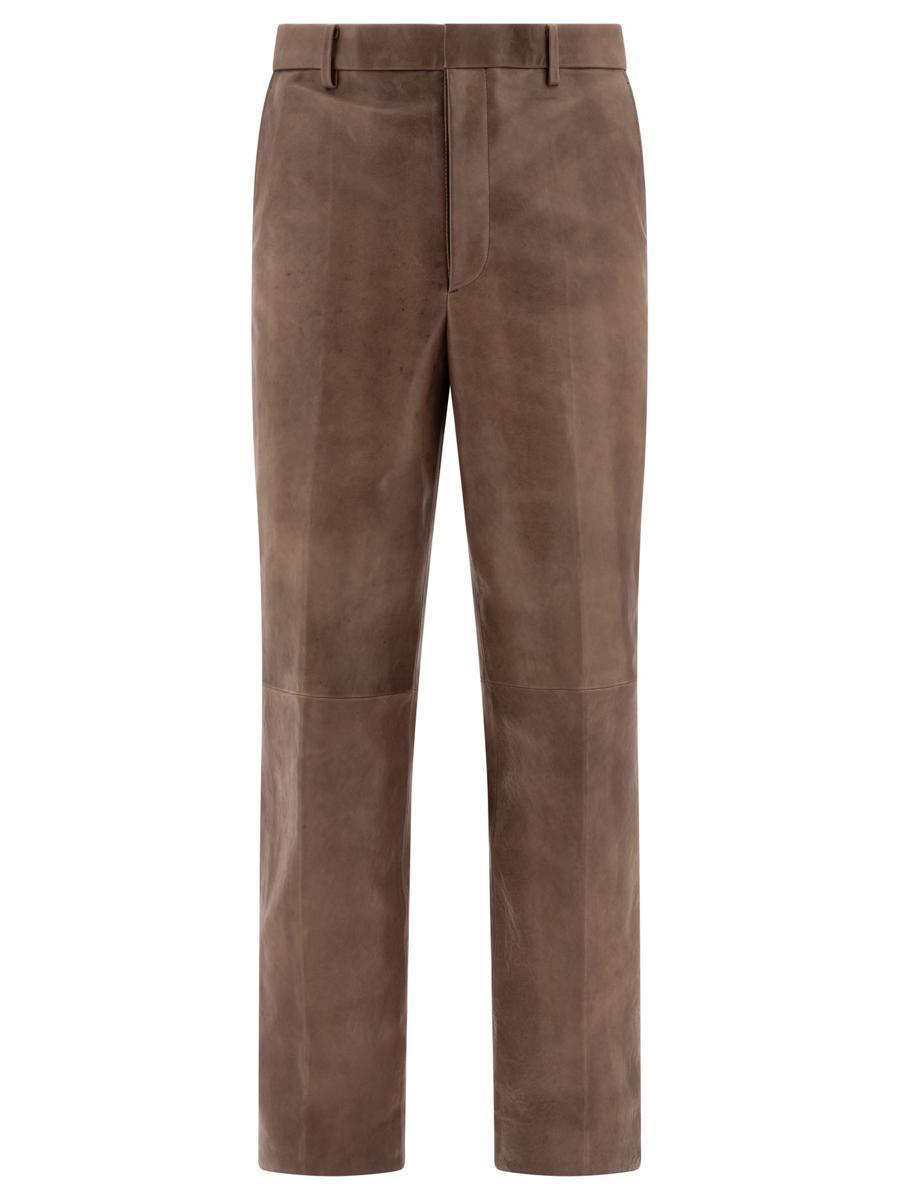パンツ Auralee Trousers Brown AURALEE Trousers in Brown for Men | Lyst