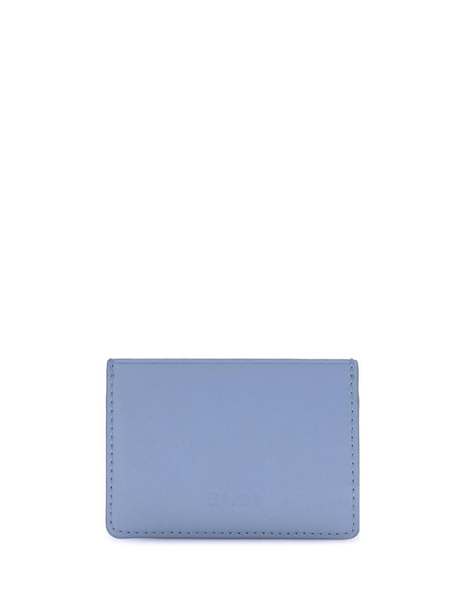 キーホルダー・キーリング Ganni Grape wallet - Ganni - Leather - Blue Ganni Grape Wallet - Leather - Blue | ModeSens