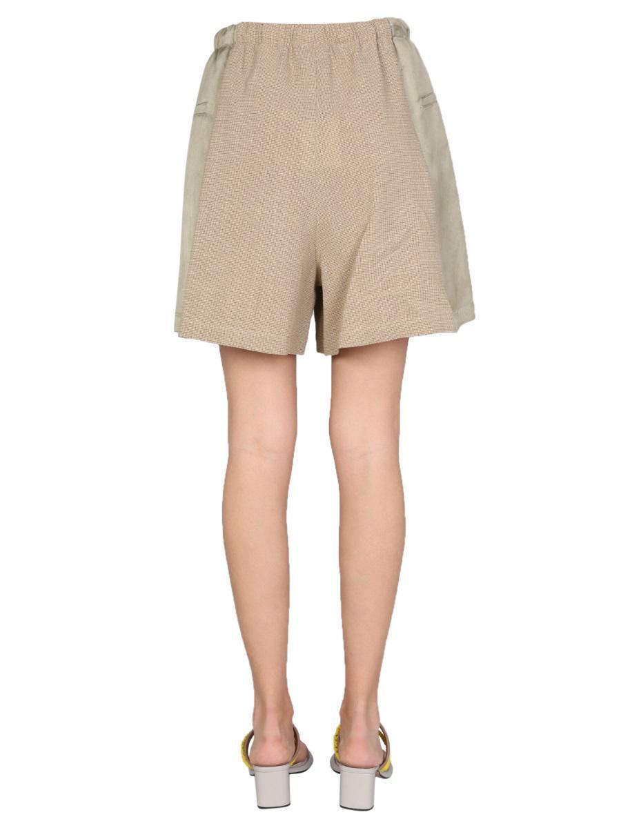 ショートパンツ ALYSI SS22 BERMUDA WITH TARTAN MOTIF (102129_P2008ANIS) Alysi Bermuda With Tartan Motif in Natural | Lyst
