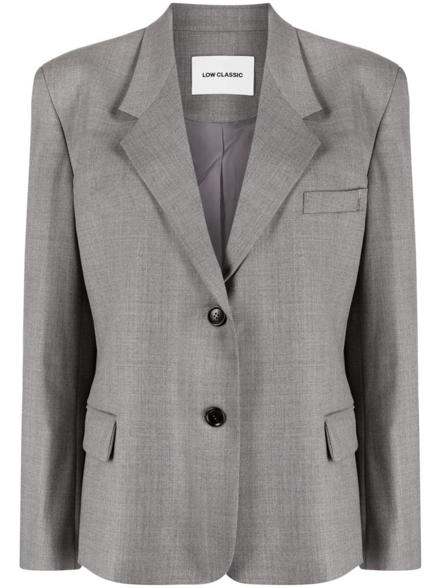 【LOW CLASSIC】24SS OVERSIZED 3-BUTTON WOOL BLAZER LOW CLASSIC