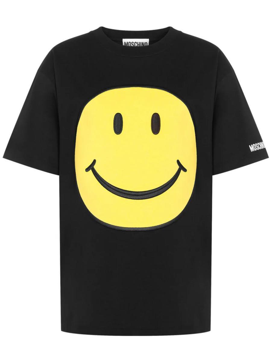 Moschino Smile T-Shirt in Black | Lyst