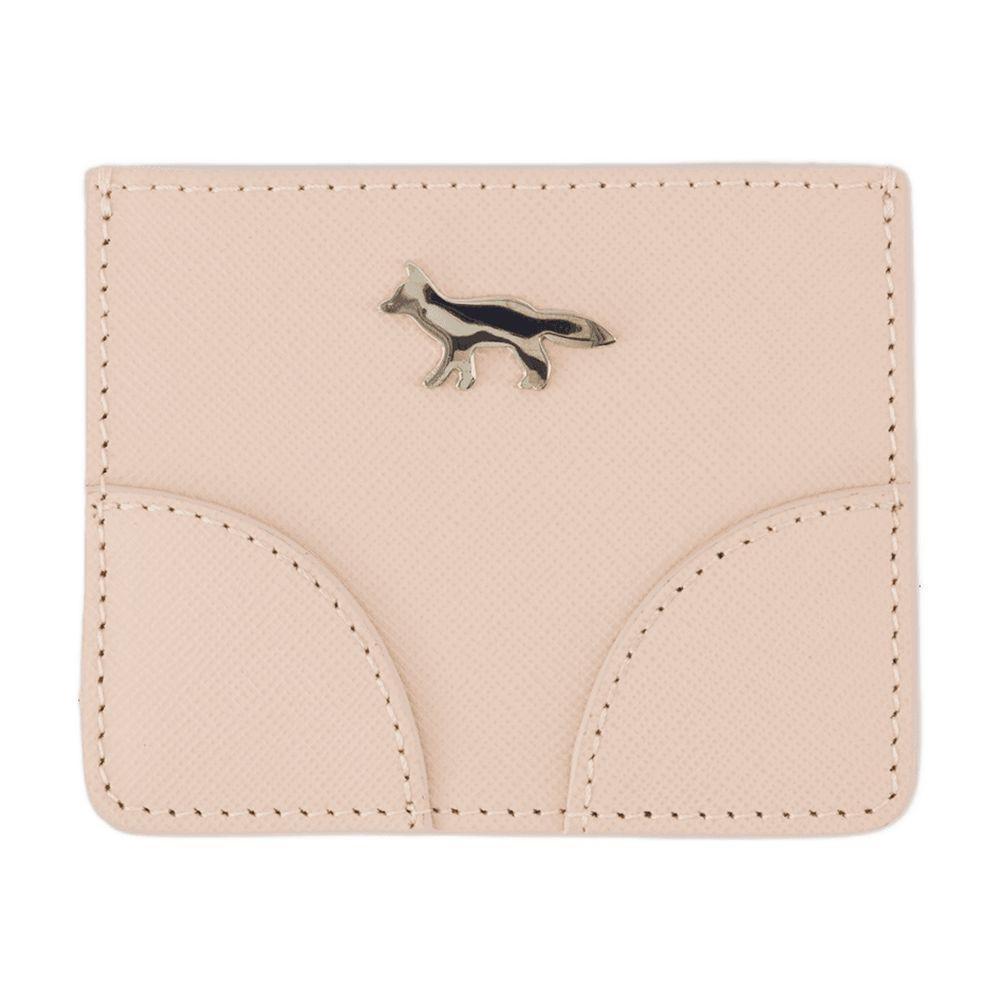 カードケース・名刺入れ Boogie Card case - Maison Kitsune - Leather - Pink Maison Kitsuné Boogie Card Case in Pink | Lyst