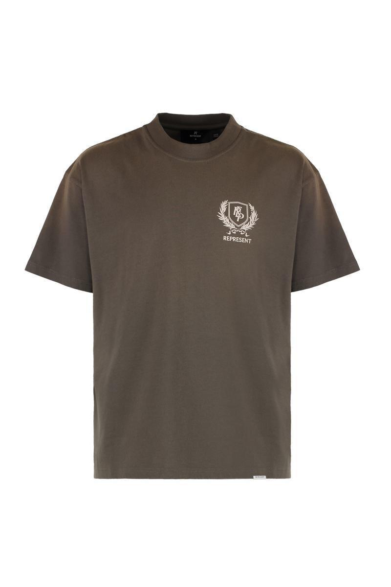 パーカー・フーディ REPRESENT Men T Shirts OCM41122CO Grey Fucking Awesome A Broken System T-Shirt in Gray | SVD
