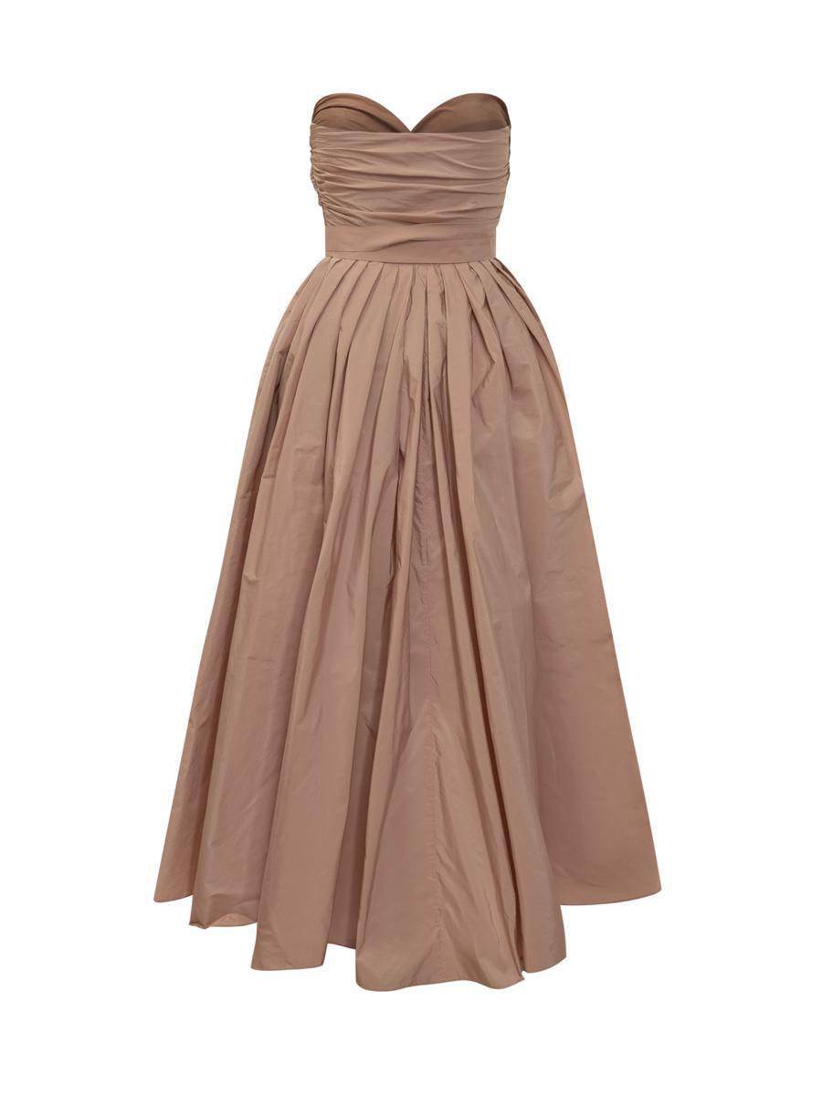 【関税&送料込】Pinko Dresses Brown PINKO Plissé Maxi Dress | Brown | FARFETCH