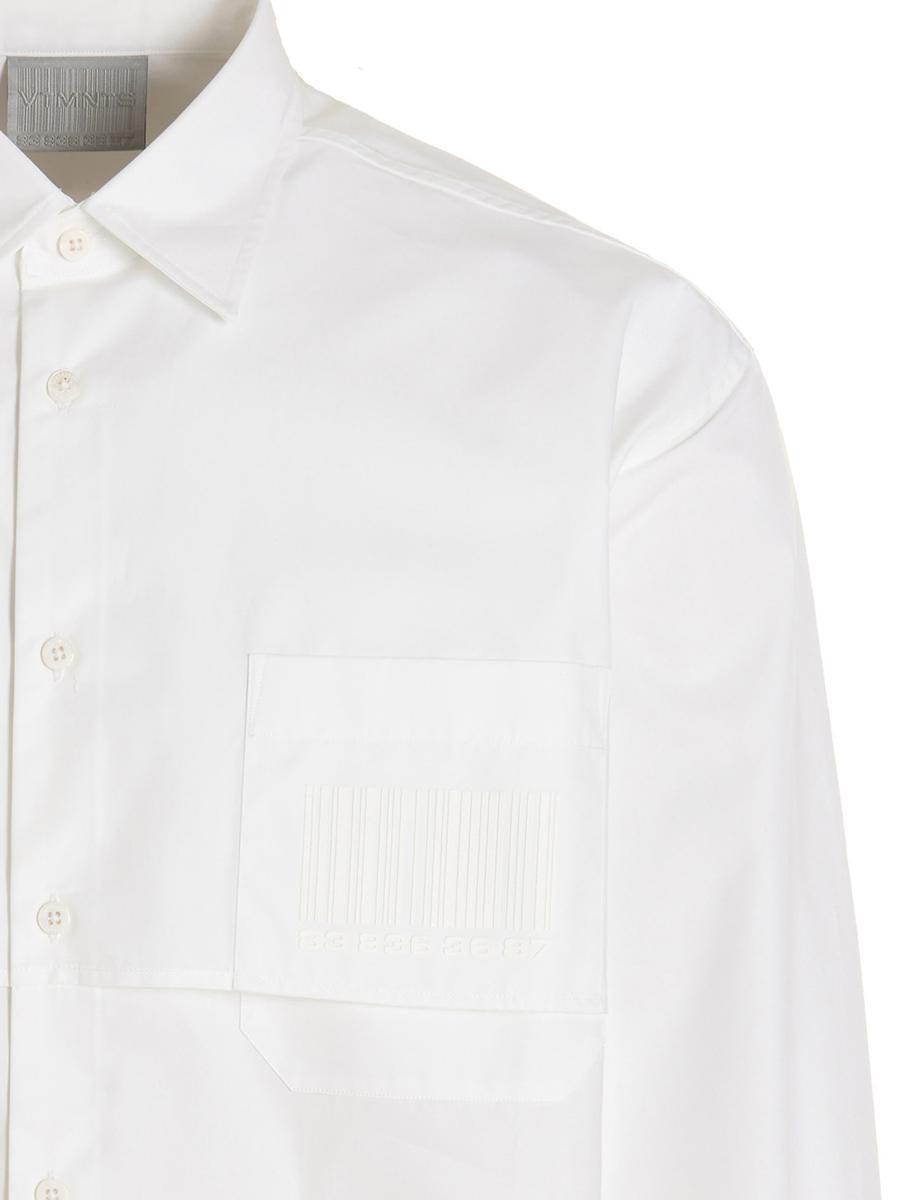 Tシャツ・カットソー VTMNTS SS23 White cotton oversize shirt (VL16SH300W WHITE) ホワイト（白）系 VTMNTS(ブイティーエムエヌティーエス) T