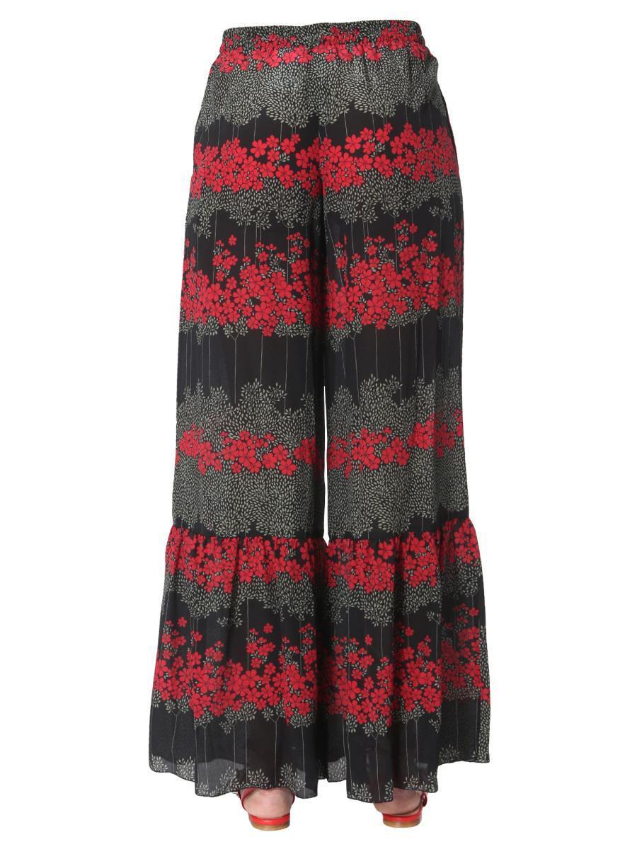 【送料&関税込】RED Valentino Dreaming Peony Print Trousers RED Valentino Dreaming Peony Print Trousers in Red | Lyst