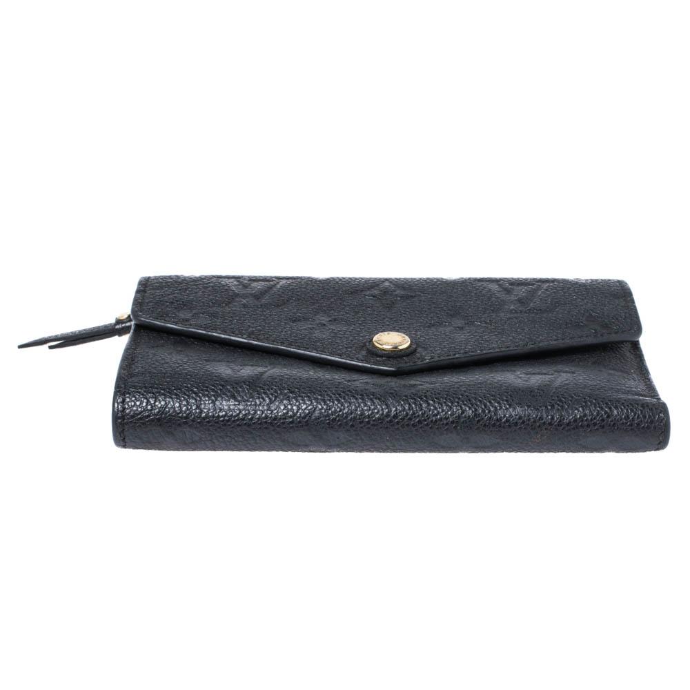 VICTORINE WALLET 12CM BLACK RED MONOGRAM EMPREINTE LEATHER main image 0