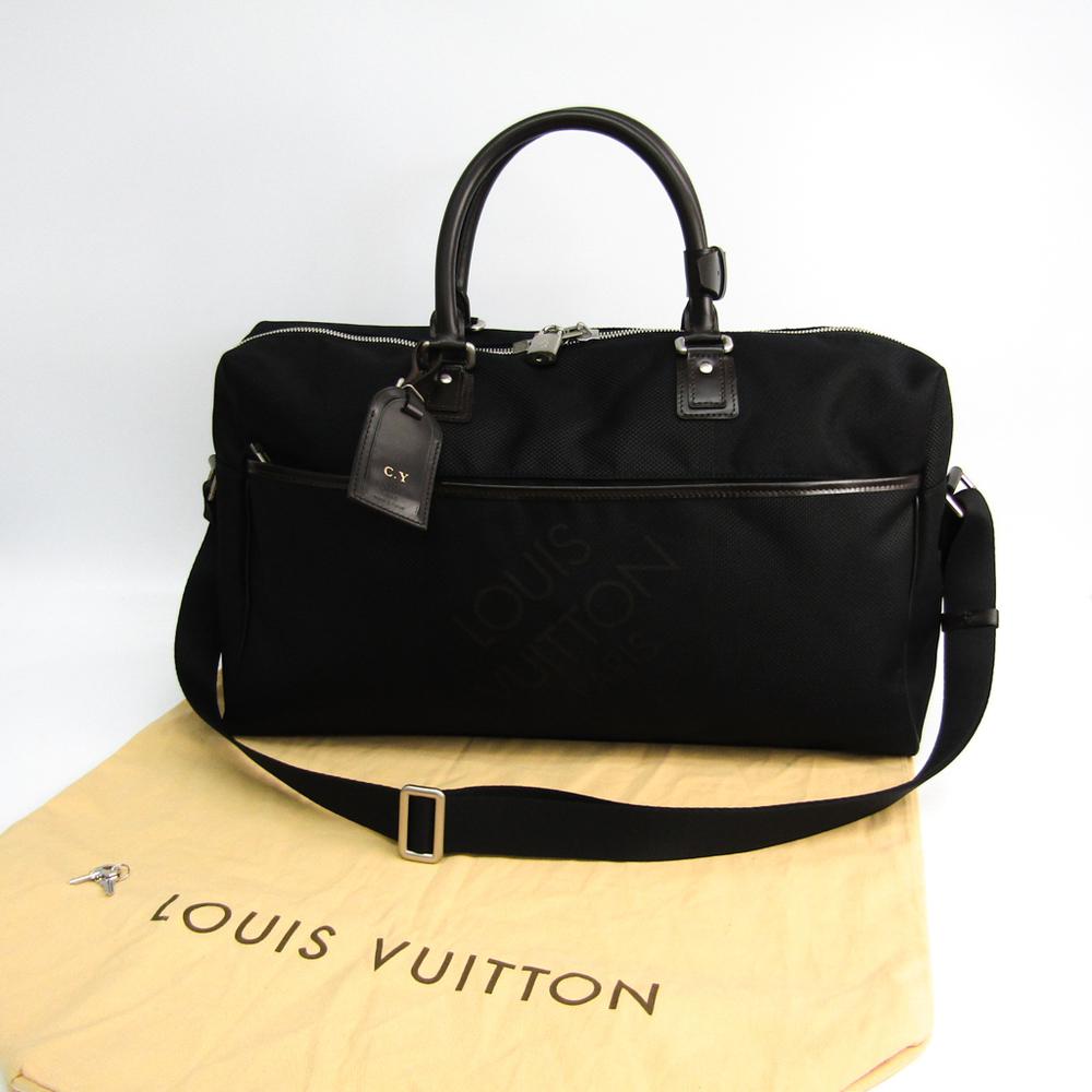 louis vuitton black duffel