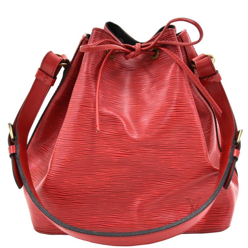 Louis Vuitton Red Epi Leather Petit Noe Shoulder Bag - Lyst
