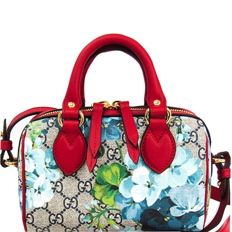 gg blooms supreme canvas shoulder bag