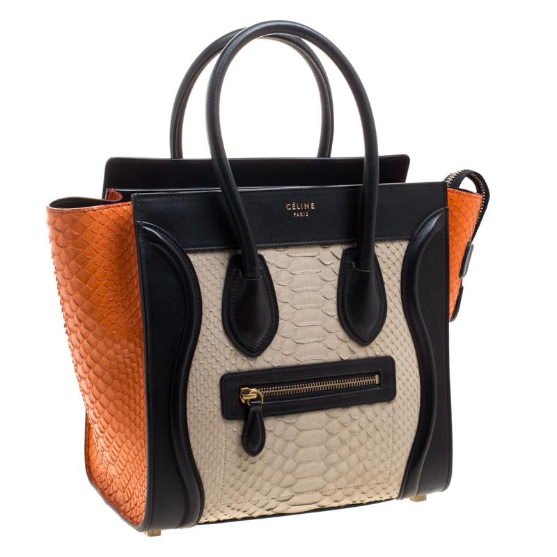 celine micro luggage tricolor