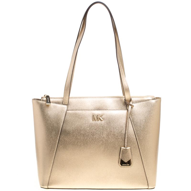 michael kors gold tote