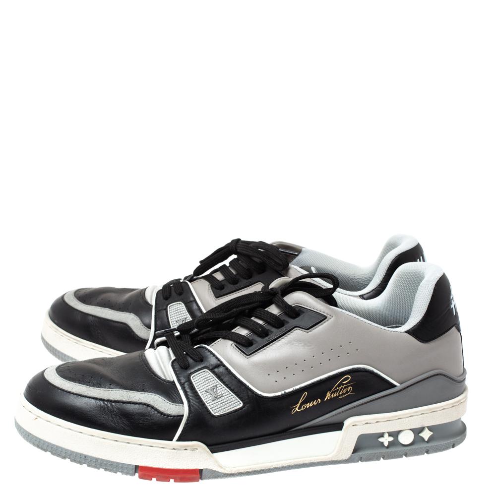 1A54H5 - Louis Vuitton LV Trainer Sneaker Low 'Black/Grey