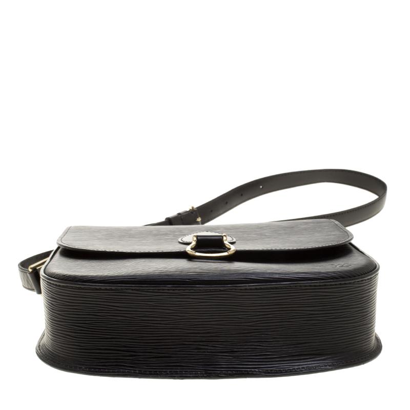 Louis Vuitton Epi Leather Saint Cloud Mm Bag in Black - Lyst