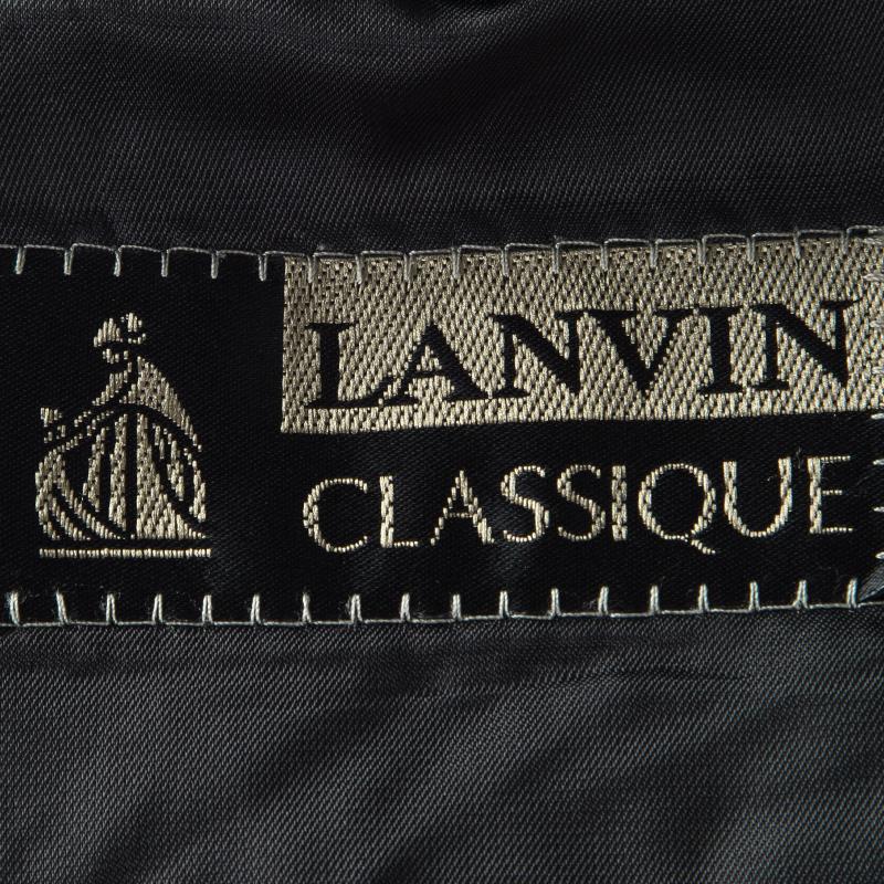 Lanvin Classique Vintage Bottle Green Double Breasted Wool Blazer 5xl