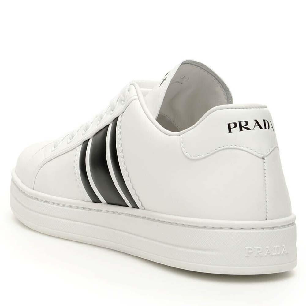 prada black and white sneakers