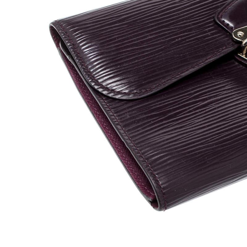 Louis Vuitton Cassis Epi Leather Eugenie Wallet in Purple - Lyst