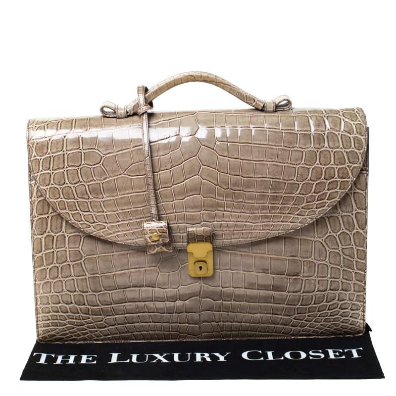 crocodile briefcase