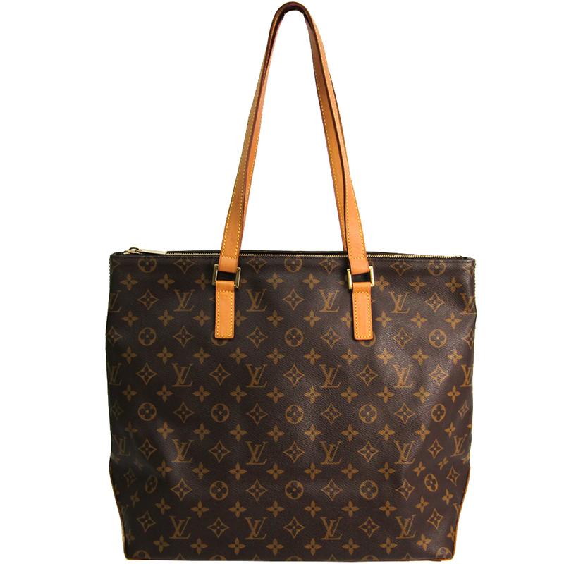 Louis Vuitton Monogram Canvas Cabas Mezzo Bag in Brown - Lyst