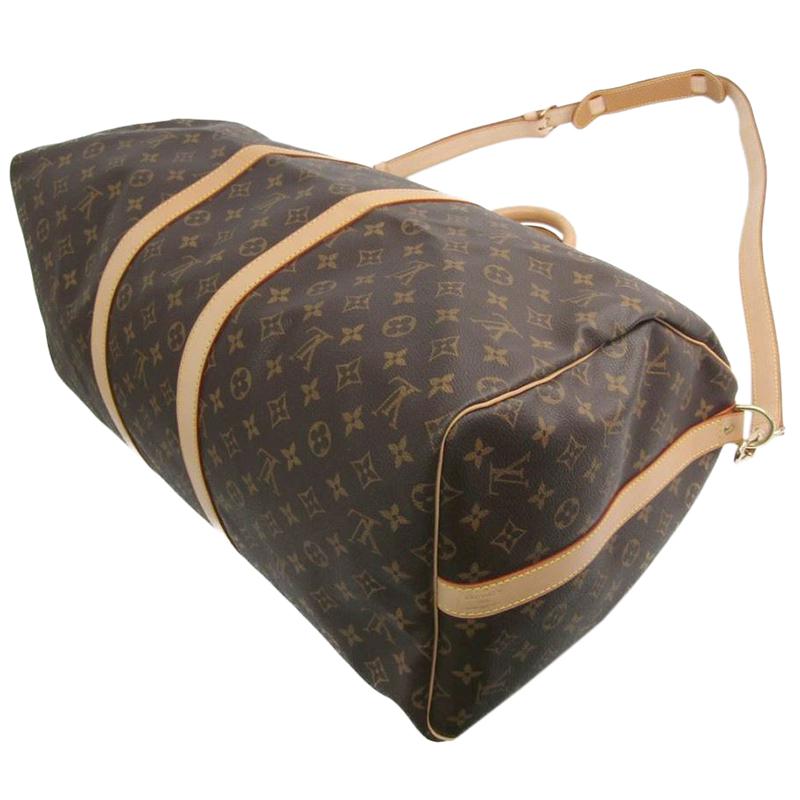 Louis Vuitton Monogram Canvas Keepall Bandouliere 55 Bag in Brown - Lyst