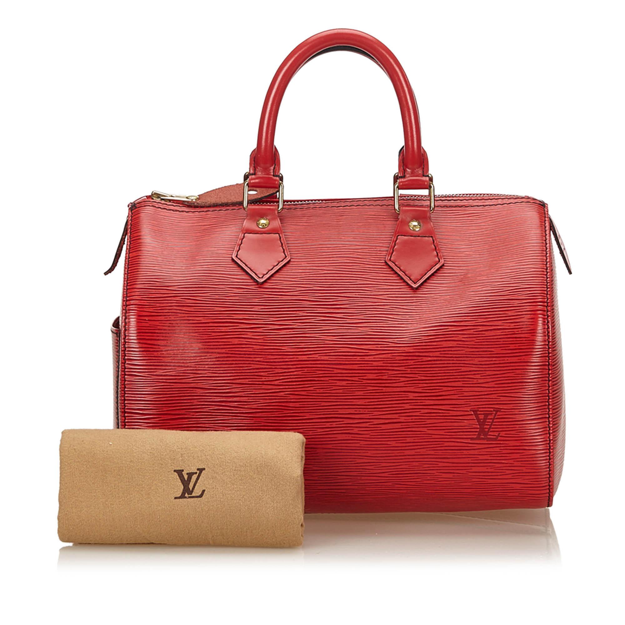 Louis Vuitton Epi Leather Speedy 30 Bag in Red - Lyst