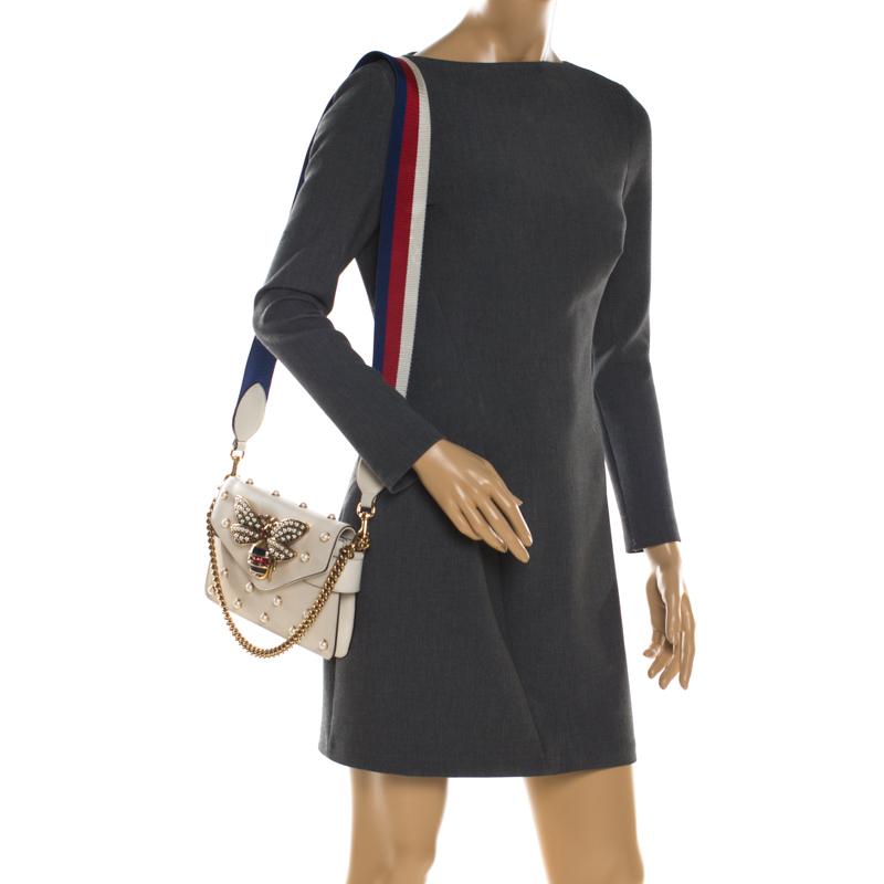 gucci pearly bee bag