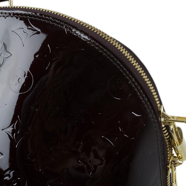 Louis Vuitton Leather Amarante Monogram Vernis Alma Gm Xl in Burgundy (Black) - Lyst