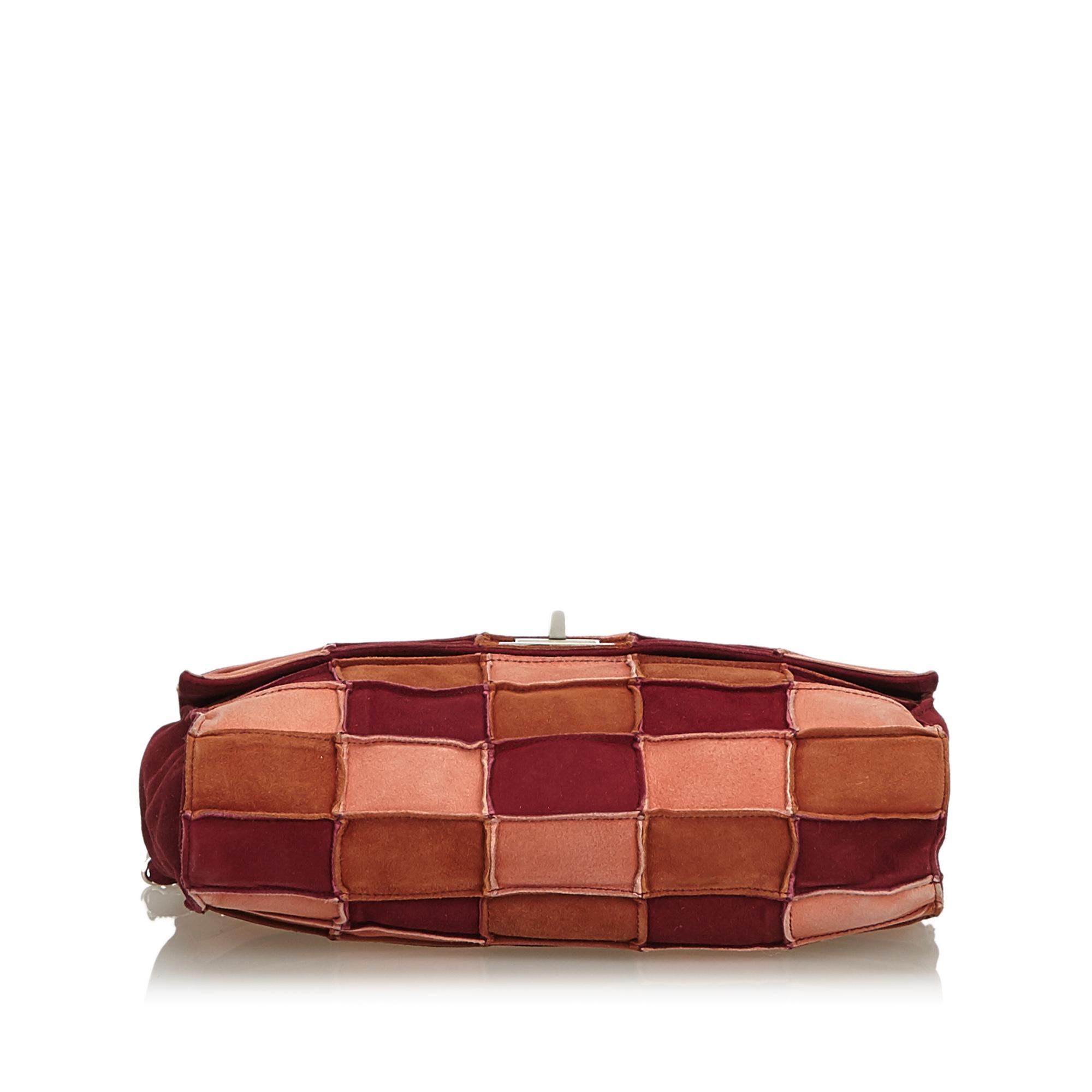 Chanel Multicolor Patchwork Suede Small Reissue Flap Shoulder Bag in Red - Lyst