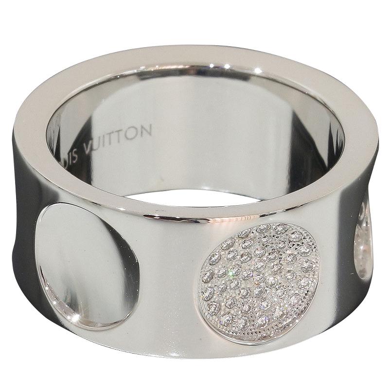 Louis Vuitton Empreinte Diamond White Gold Grand Berg Ring in Silver (Metallic) - Lyst