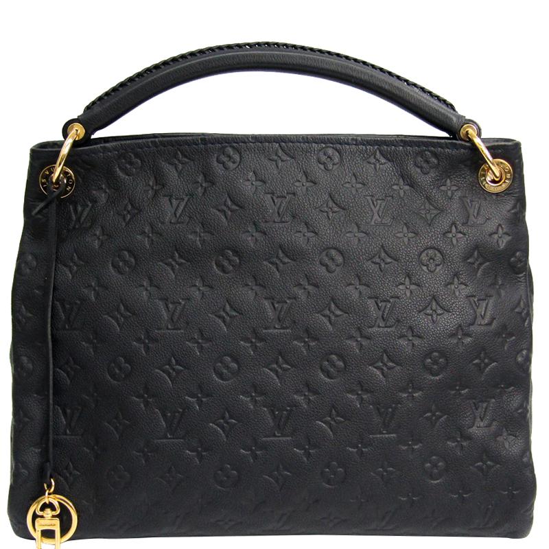 Louis Vuitton Noir Monogram Empreinte Leather Artsy Mm Bag in Black - Lyst