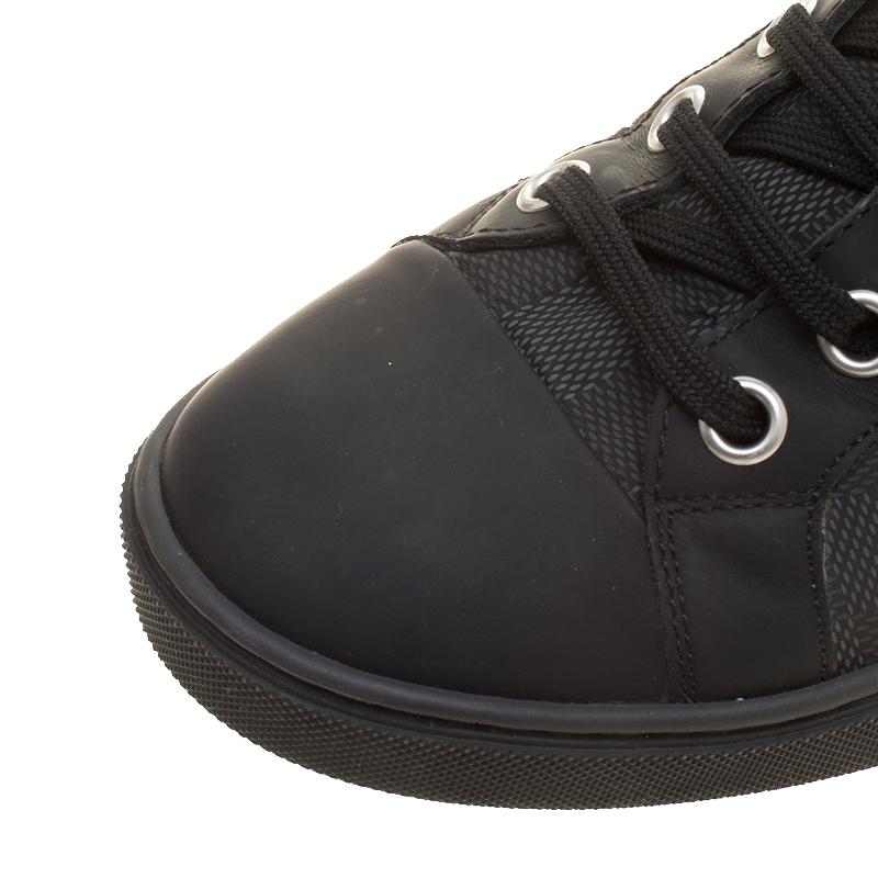 Louis Vuitton Damier Graphite Fabric And Suede Trim Zip Up High Top Sneakers in Black for Men - Lyst