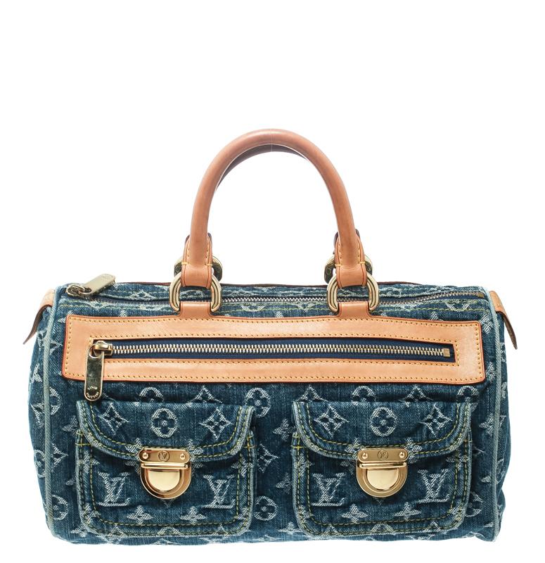 Louis Vuitton Blue Monogram Denim Neo Speedy Bag - Save 61% - Lyst