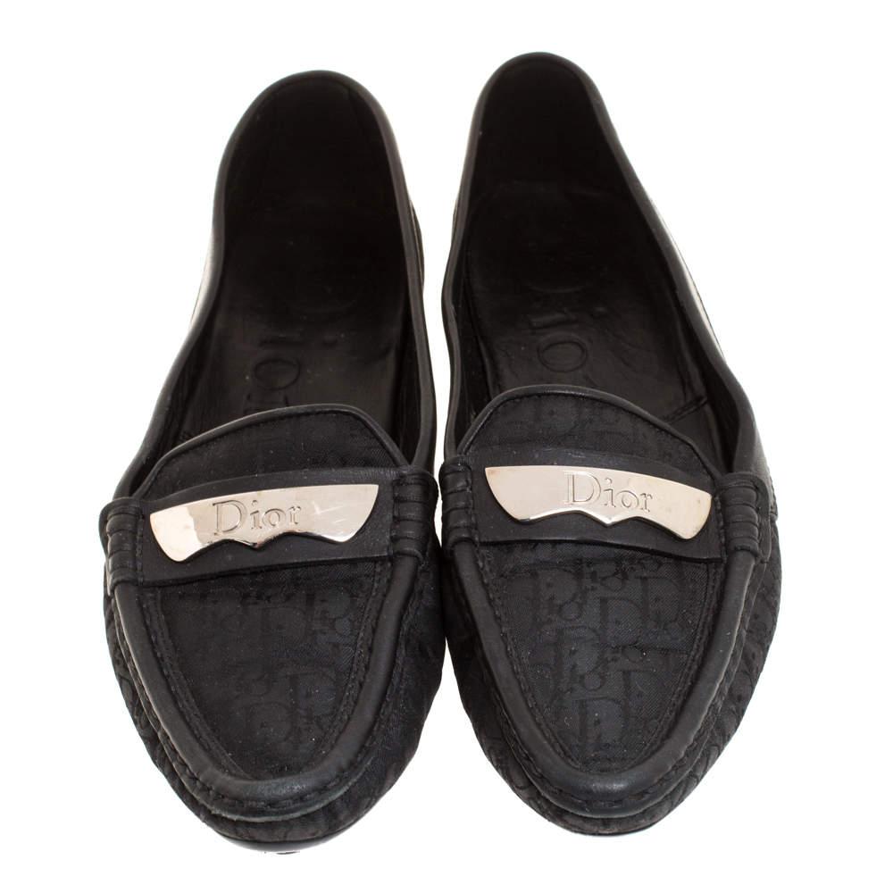 dior leopard flats