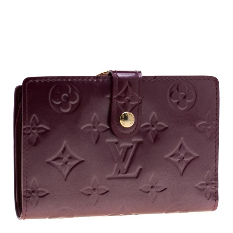 Louis Vuitton Violette Monogram Vernis Leather French Purse Wallet in Purple - Lyst