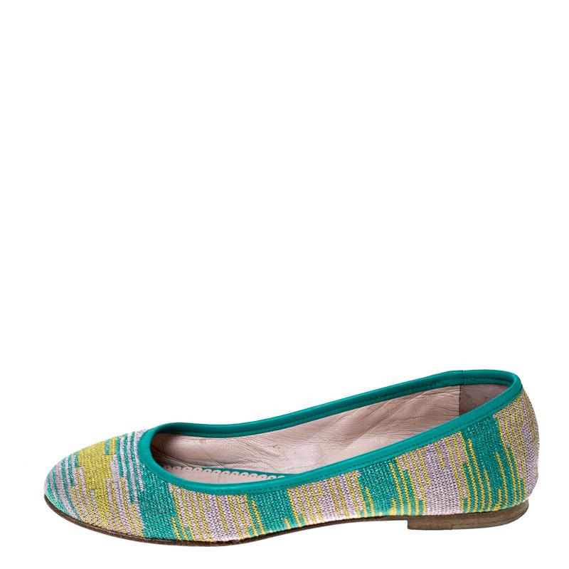 multicolor ballet flats