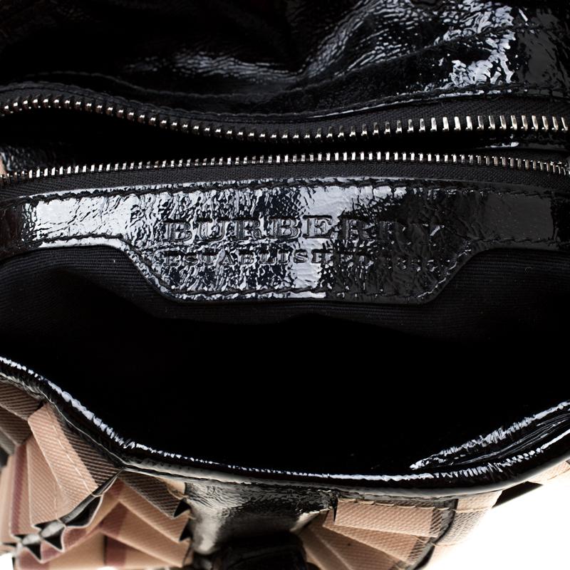 Burberry Black Patent Leather Handbag - Lyst